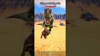 KILL GIGA WITH DIREWOLF #shorts #ark