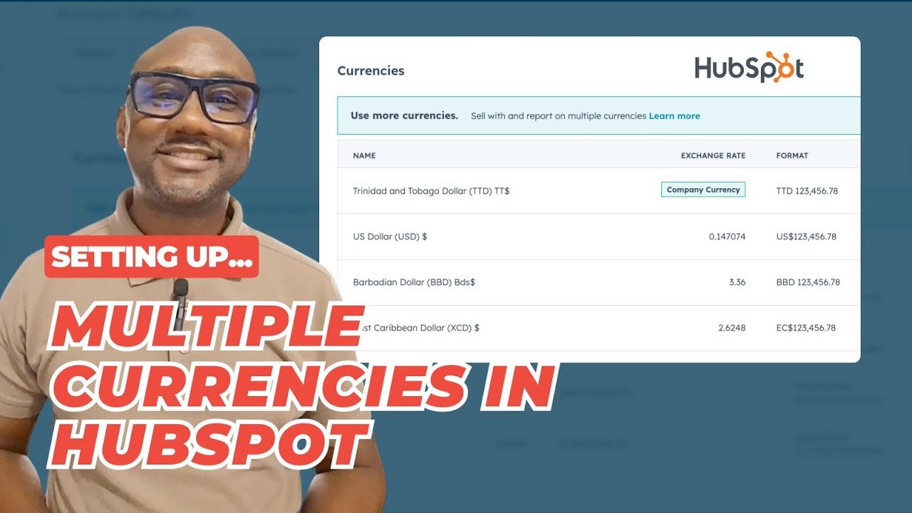 How To Set Up Currencies In HubSpot - YouTube