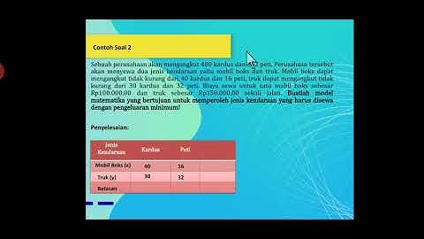 Program Linear Part 3 (model matematika) #belajarbersamadirumah #belajarbersamabutami #sman10Batam