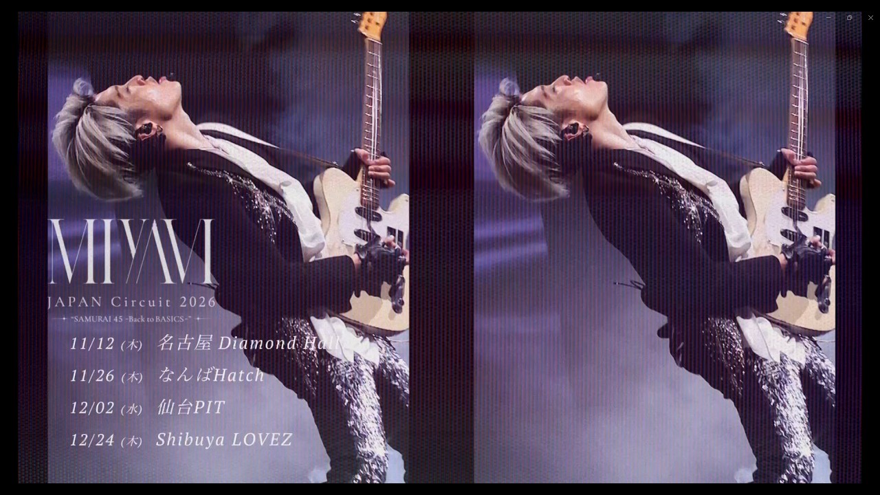 MIYAVI JAPAN Circuit 2026 “SAMURAI 45 -Back to BASICS-“ チケット一般発売開始！