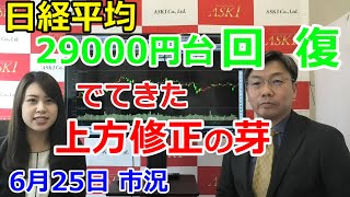 2021年6月25日【日経平均29000円台回復！出てきた上方修正の芽！】（市況放送【毎日配信】）