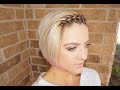 Waterfall Braided Bangs | Short Hair Tutorial