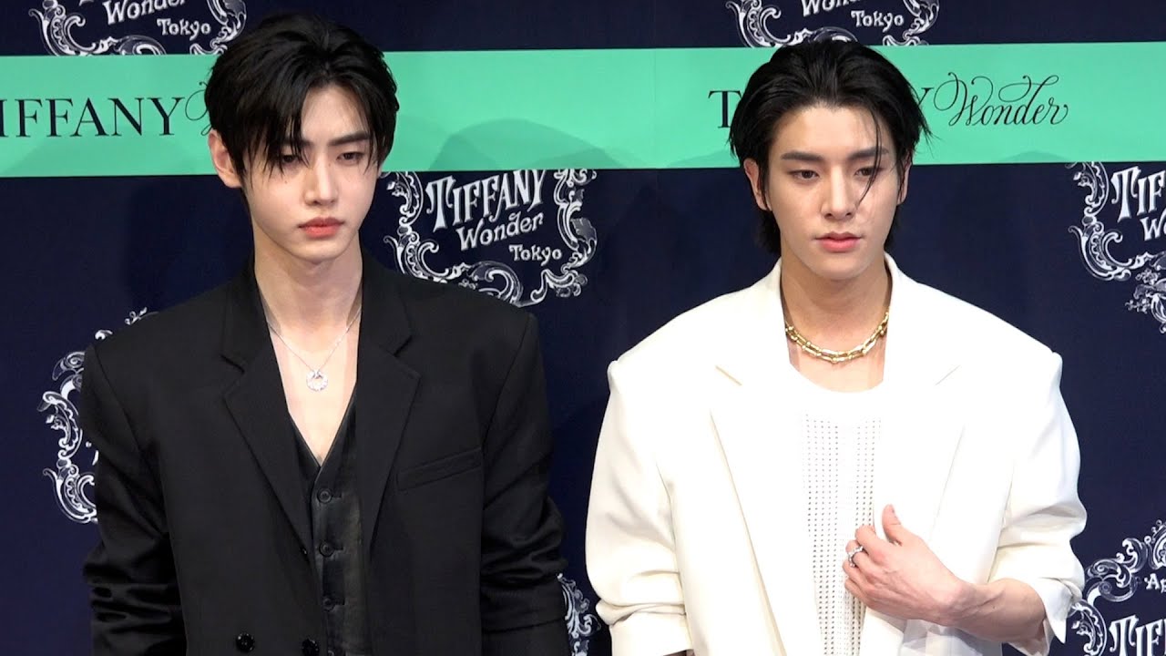 ENHYPEN・JAKE＆SUNGHOON、ティファニーイベント来場でオーラ全開　クールな表情で日本語も披露　『ティファニー ワンダー』オープニングイベント