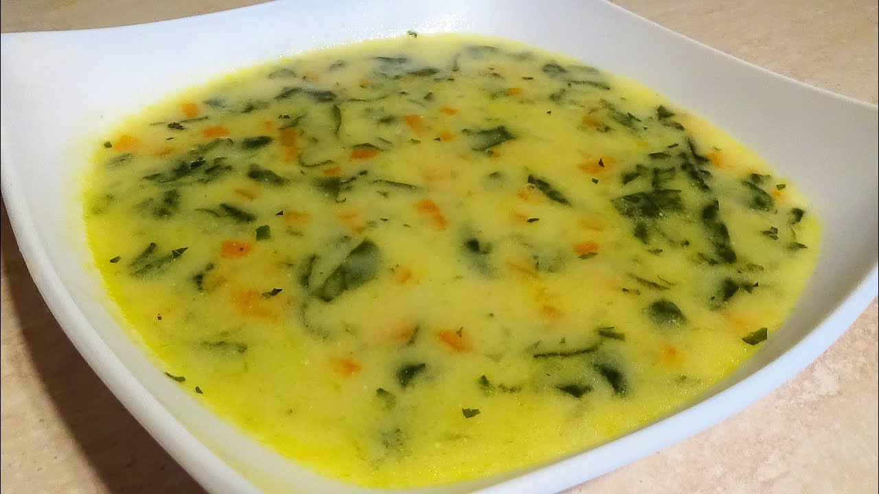 спаначена супа с фиде