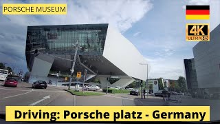 Driving in Germany: Stuttgart|Zuffenhausen|Porsche Museum|Bundestrasse B10