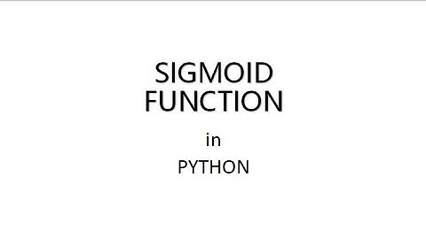 Sigmoid function in Neural network using PYTHON | Deep learning Basics