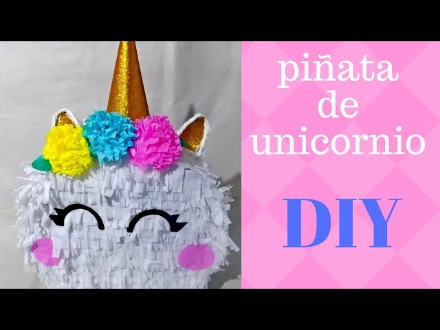 Piñata de unicornio - Piñatas para fiesta de cumpleaños, Cinco de Mayo,  fiestas temáticas de coco para niños - Papel de alta calidad - Fácil de  llenar