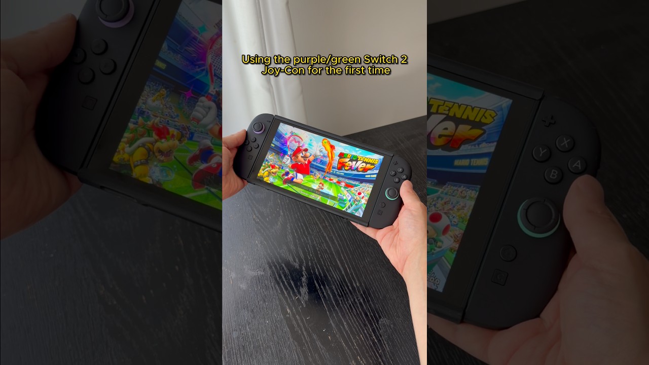 The new purple and green Nintendo Switch 2 Joy-Con controllers add a pop of colour 