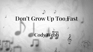 Cody Webb - Don't Grow Up Too Fast