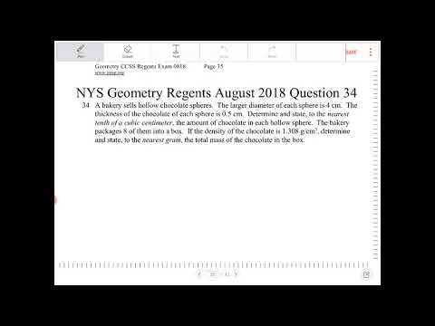 NYS Geometry Regents August 2018 Question 34 - YouTube