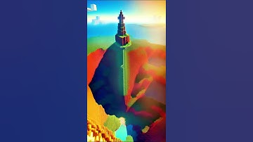 Beautiful Mine Craft Tower😵‍💫 illusion | Infinite Loop #loop #infinite #beautiful #lovely#minecraft