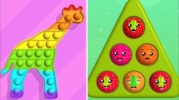 Pop Us! Very Satisfying and Relaxing ASMR Slicing Gameplay Video