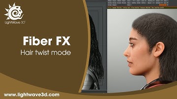 Lightwave 3D Fiber FX Hair twist mode