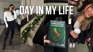 thanksgiving outfit ideas, updated christmas decor, new books, cozy night at home | DAY IN MY LIFE