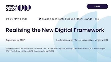 CPDP.ai 2024 - Realising the New Digital Framework.