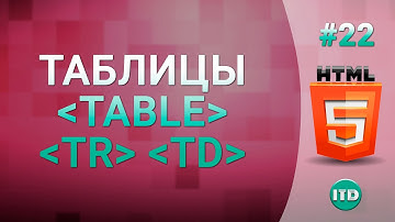 #22 Работа с таблицами на HTML тег TABLE TR TD, Таблицы на HTML