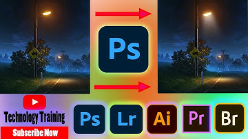 Photoshop - Add Light Effects to Light Poles//Street Lamp Create Realistic Light in Photoshop//TT