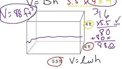 Volume Of Rectangular And Triangular Prisms