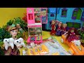    614  thamarai mom got tension  barbie fridge  mini green food kalai