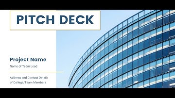 Startup Presentation Video