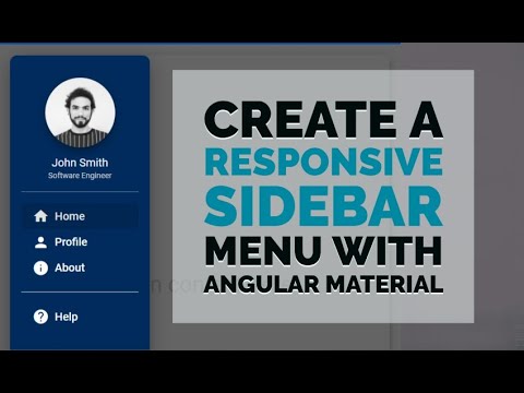 Create a Responsive Sidebar Menu with Angular Material