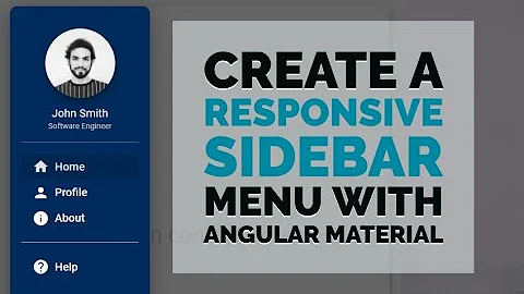 Create a Responsive Sidebar Menu with Angular Material