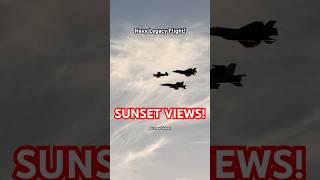 Sunset navy legacy flight! 😍✈️ #airshowvideos #navylegacy #navy #snf #fyp #shorts #flysnf #airshow