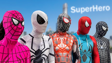 PRO 5 SUPERHERO TEAM || Hey Spider-Man , Go To Trainning Nerf Gun .....!!!  Funny Action Real Life