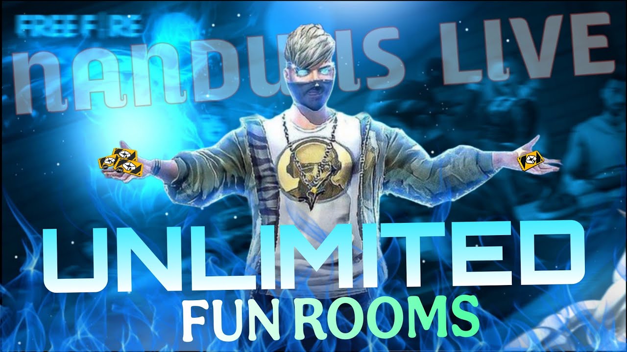 UNLIMITED FUN ROOMS 🥳 NANDU IS LIVE | FREE FIRE TELUGU LIVE |#freefire ...