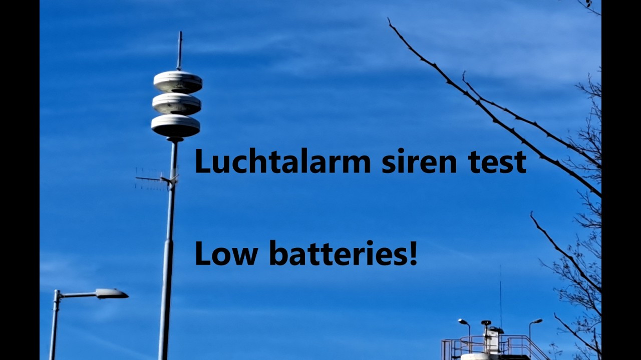 Luchtalarm Dutch Siren Test + low battery March 2 2026