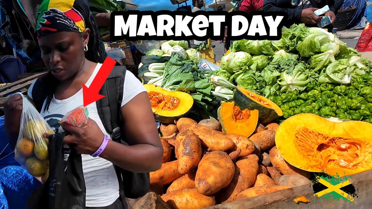 Downtown Kingston Jamaica Market Amidst the Cold Front