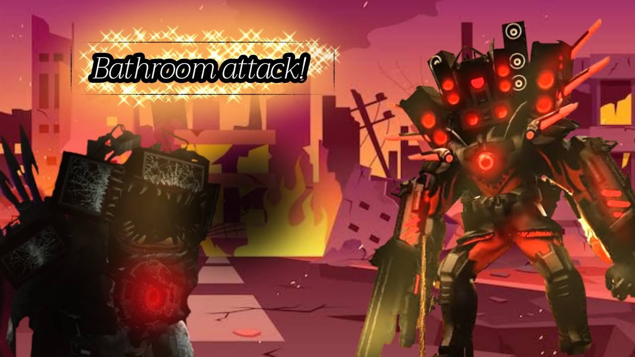 Bathroom attack : Is time for zombie and rock! #skibiditoilet #roblox ...