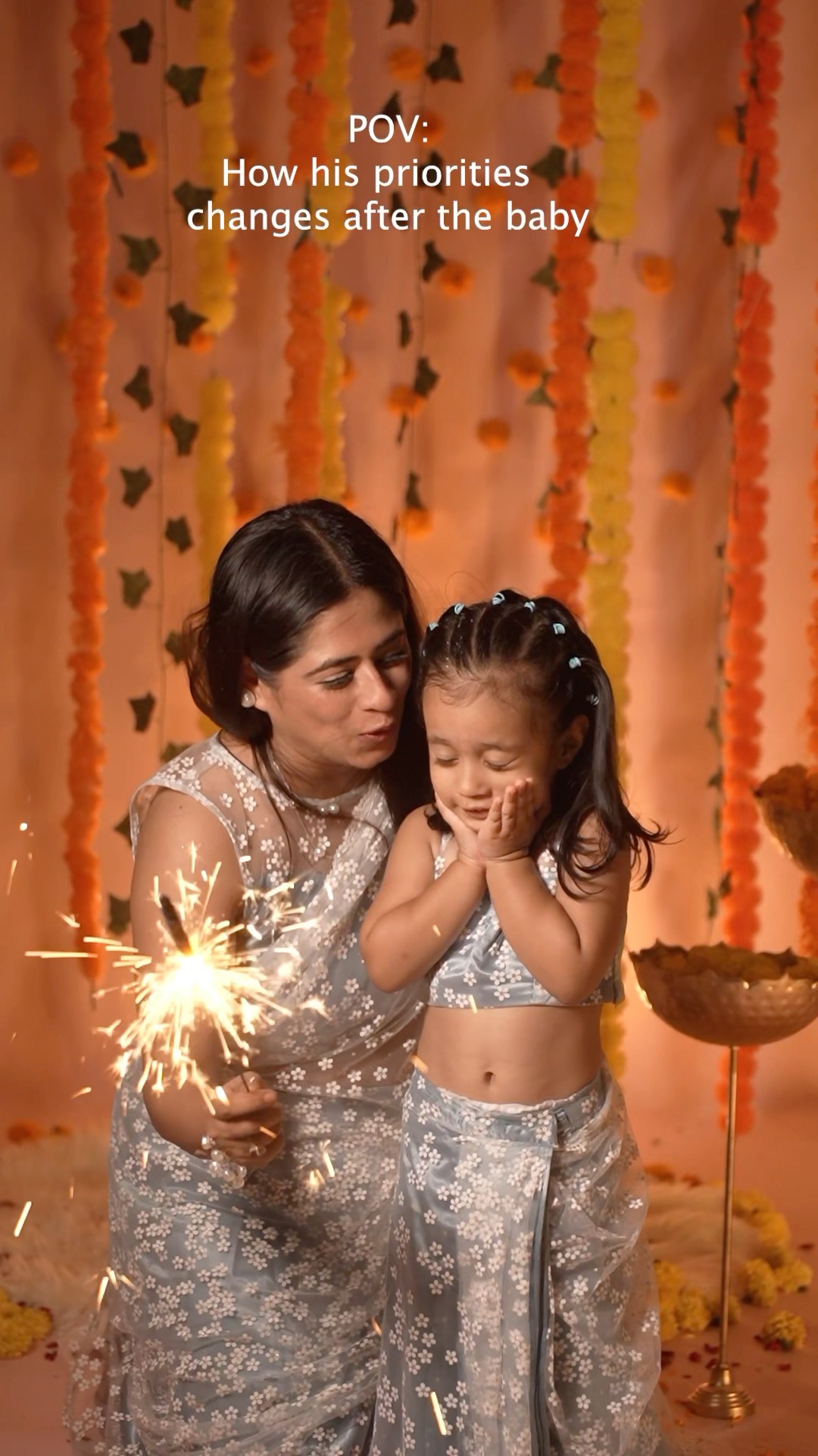 Life has changed after Aadya #littleglove happy Diwali ? fam ?