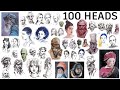 Drawing 100 heads in 10 days + what it taught me!