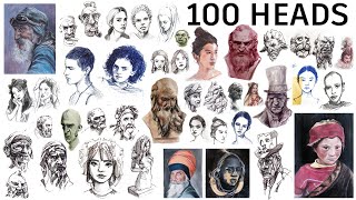 Drawing 100 heads in 10 days + what it taught me!