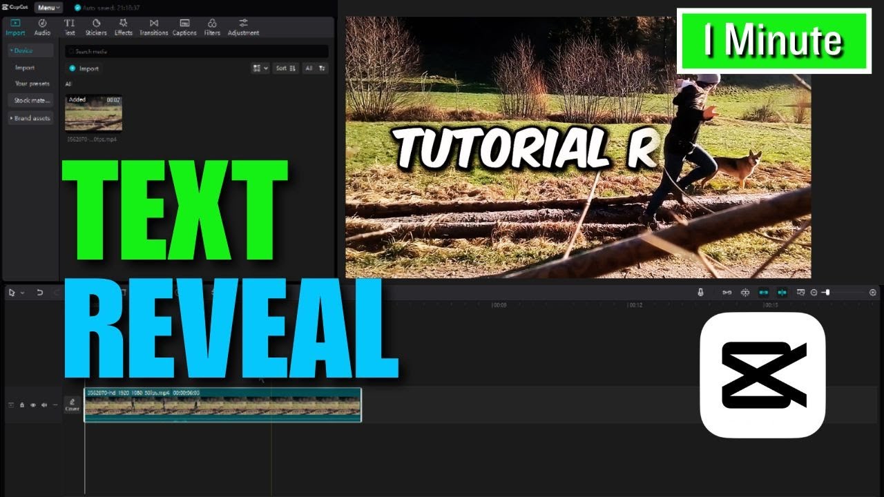 How to text reveal as you walk in capcut pc | Full Guide - YouTube