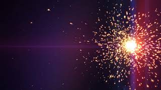 4K Orange Center Firework Animation #AAVFX