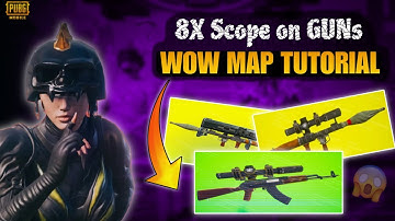 8x scope on AKM Screenshot Wow Map  |  Wow Map Tutorial  |  How to click 8x scope screenshot. [ 4K ]