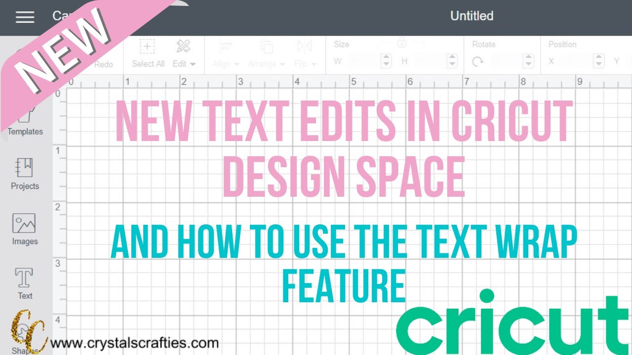 New text edits in Cricut Design Space and how to Wrap Text in Design