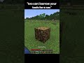 Never lend THIS friend your tools…  #minecraft #minecraftshorts #meme