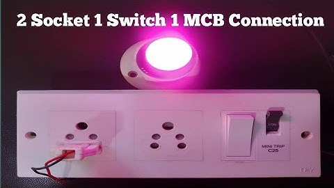 2 Socket 1 Switch 1 MCB Connection / 2 Socket 1 Switch 1 MCB Extension Board / #electric#extension