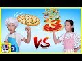 쌀로 만든 피자라고?! 현실남매의 쌀피자 만들기 요리배틀 인기동요 놀이 피자 먹방 Pizza Mukbang [제이제이 튜브-JJ tube]