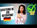 Job interview questions in Germany | Jobs in Germany