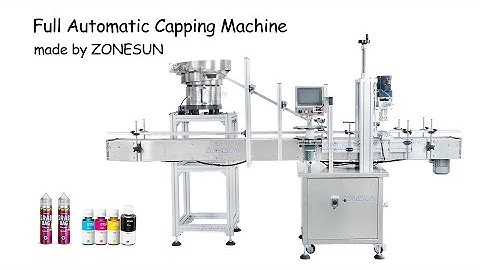 ZONESUN ZS-XG16V Automatic Pet Plastic Bottle Jar Capping Machines With Cap Vibratory Feeder