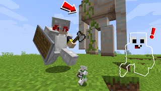 MINECRAFT NGƯỜI TÍ HON BẢO VỆ GOLEM KHỔNG LỒ KHỎI NGƯỜI TÀNG HÌNH