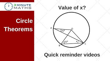 Circle Theorems - GCSE maths question 1