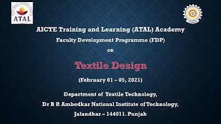 Valedictory Ceremony of Online Faculty Development Programme(FDP) on "Textile Design"