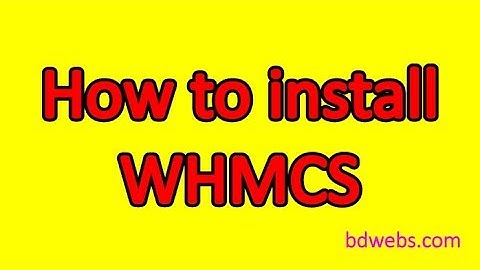 How to install whmcs in cpanel