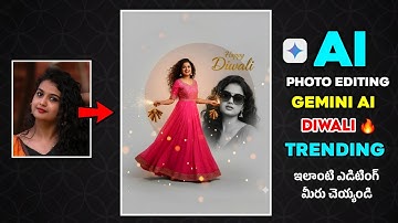 Diwali Traditional Photo Editing with Gemini AI Prompt in Telugu | Mahi Tech Info