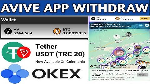 Avive Mining App 2023 Withdraw to okex exchange